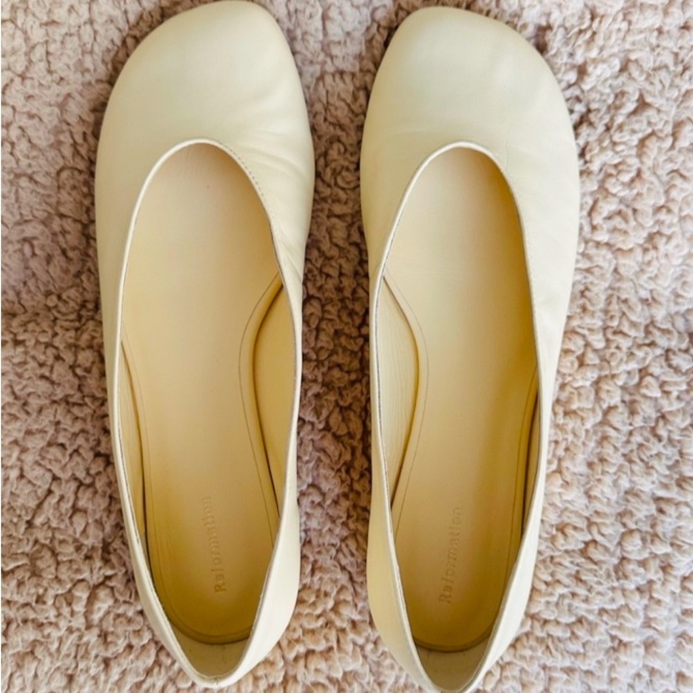 Cream Ballet Flats